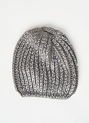 Bonnet gris PIECES femme