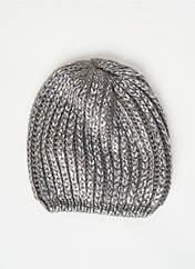 Bonnet gris PIECES pour femme seconde vue