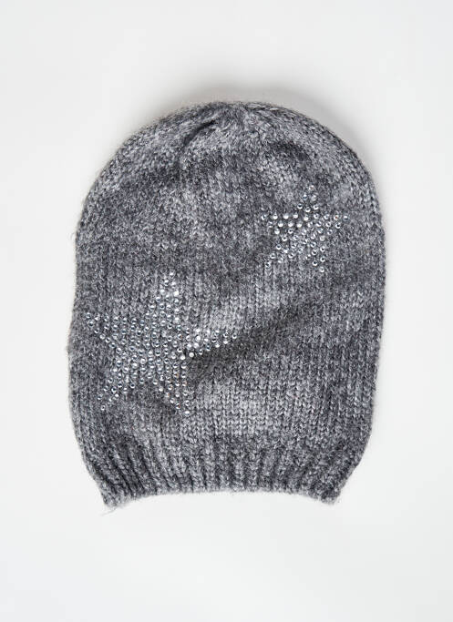Bonnet gris PIECES pour femme