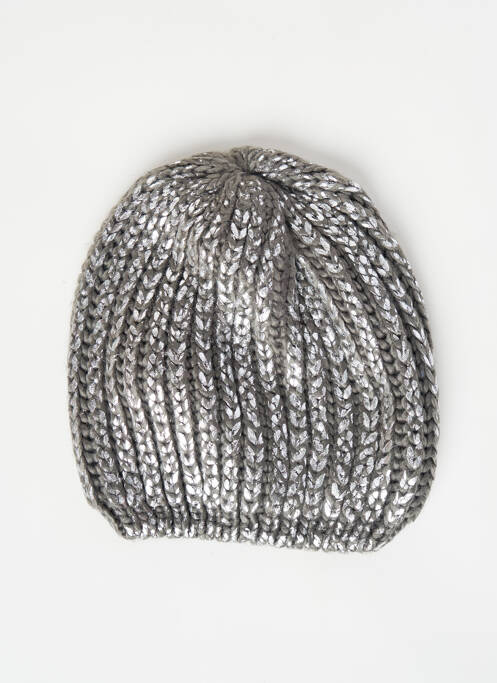 Bonnet gris PIECES pour femme