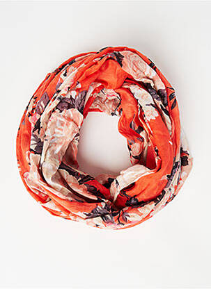Echarpe orange PIECES pour femme