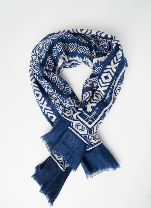 Foulard bleu PIECES pour femme