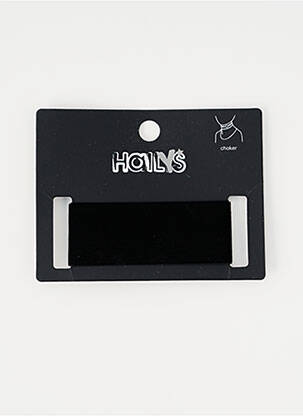 Collier noir HAILYS femme