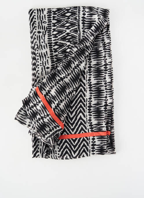 Foulard noir PIECES pour femme