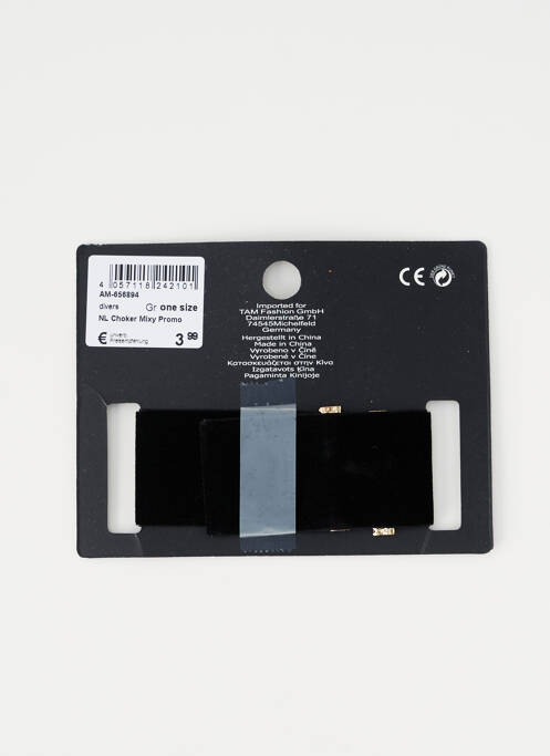 Collier noir HAILYS pour femme