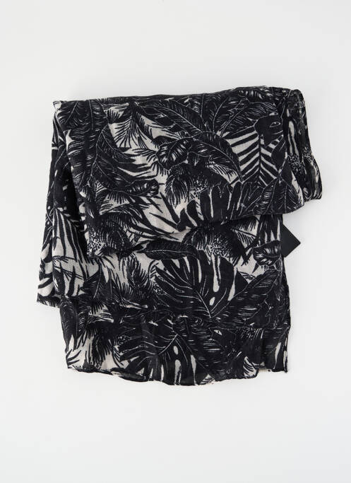 Foulard noir PIECES pour femme