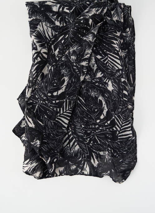Foulard noir PIECES pour femme