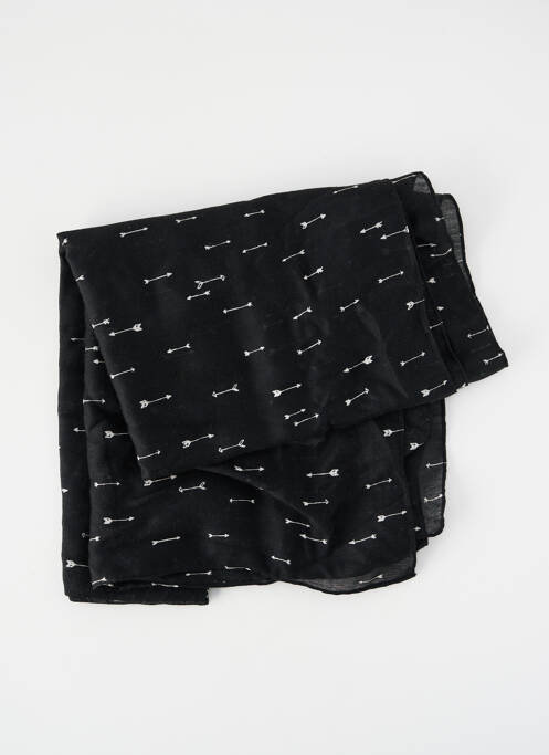 Foulard noir PIECES pour femme