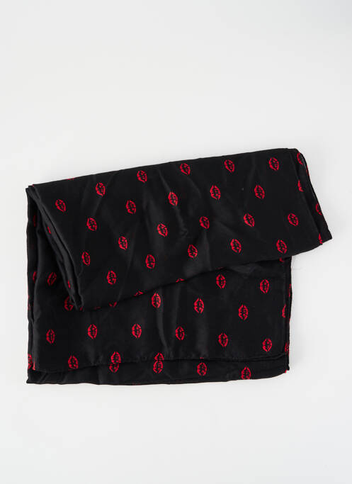 Foulard noir PIECES pour femme
