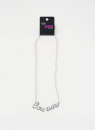Collier argent AB STUDIO femme