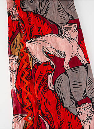 Foulard orange BIRDS ON THE RUN femme