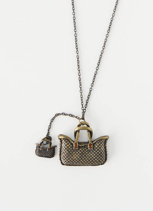 Collier marron GET INFECTED pour femme