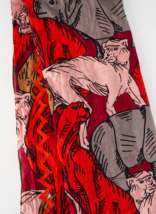 Etole orange BIRDS ON THE RUN pour femme