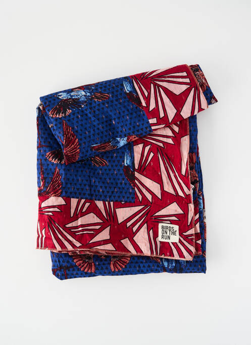 Foulard rose BIRDS ON THE RUN pour femme