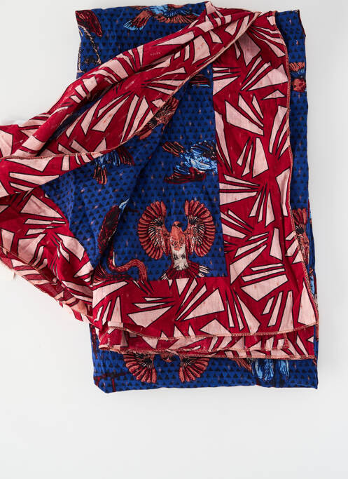 Foulard rose BIRDS ON THE RUN pour femme