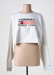 Sweat-shirt gris TOMMY HILFIGER pour femme seconde vue