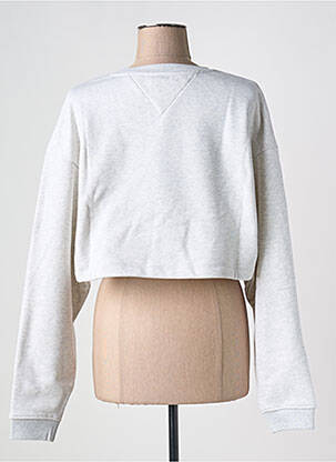 Sweat-shirt col rond gris TOMMY HILFIGER femme