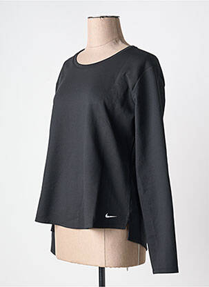 T-shirt col rond noir NIKE femme