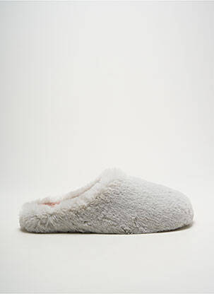 Chaussons/pantoufles bout rond bout rond gris GEORGIA ROSE femme