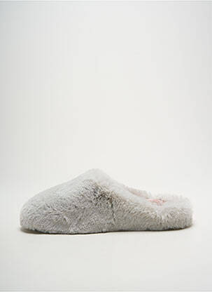 Chaussons/pantoufles bout rond bout rond gris GEORGIA ROSE femme