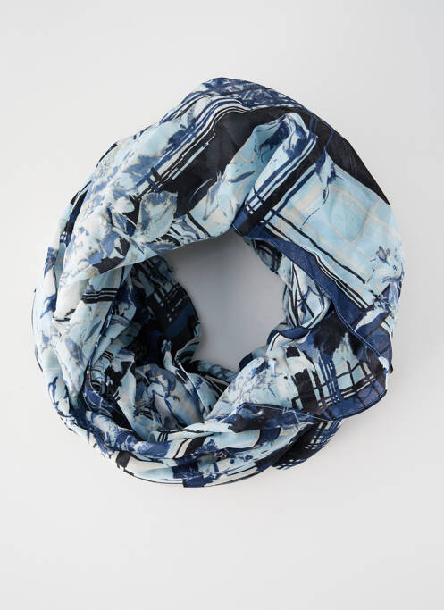 Col / Tour de cou bleu PIECES pour femme