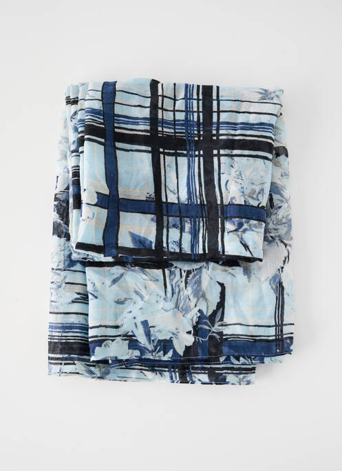 Col / Tour de cou bleu PIECES pour femme