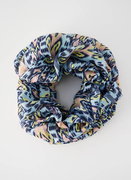 Col / Tour de cou bleu PIECES pour femme