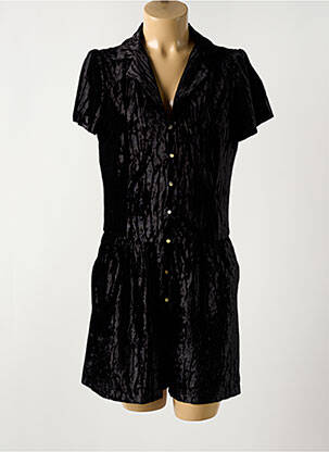 Combishort col v noir I.CODE (By IKKS) femme