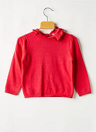 Pull col rond rouge TAPE À L'OEIL fille