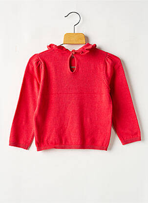 Pull col rond rouge TAPE À L'OEIL fille
