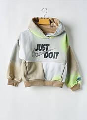 Sweat-shirt à capuche vert NIKE pour garçon seconde vue