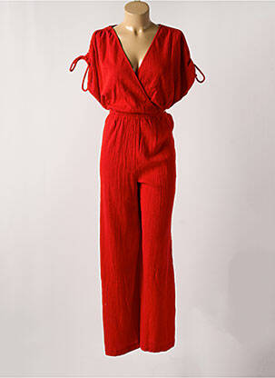 Combi-pantalon col v rouge VILA femme