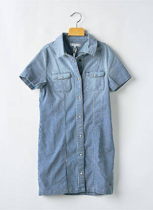 Robe courte bleu TOMMY HILFIGER fille
