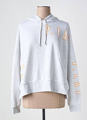 Sweat-shirt à capuche col rond blanc ONLY PLAY femme