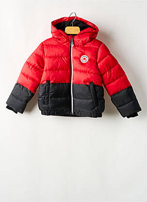 Doudoune col col montant rouge CONVERSE garçon