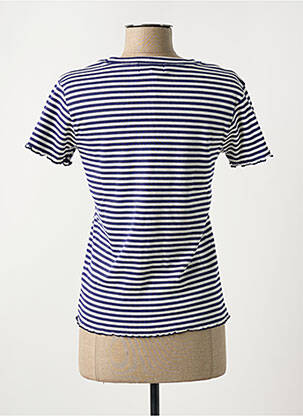 T-shirt col rond bleu MAISON LABICHE femme