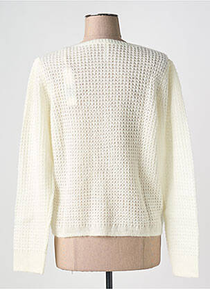 Gilet manches longues col v blanc I.CODE (By IKKS) femme