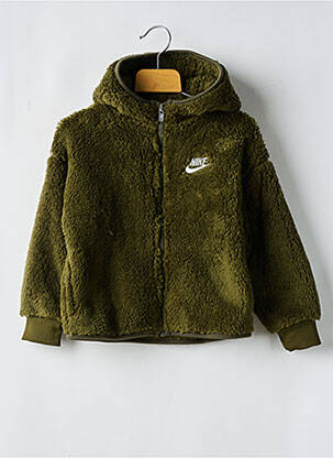 Veste casual col col montant vert NIKE garçon