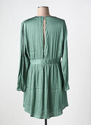 Robe courte col v vert SEE U SOON femme