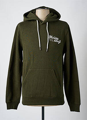 Sweat-shirt à capuche col rond marron BLEND homme