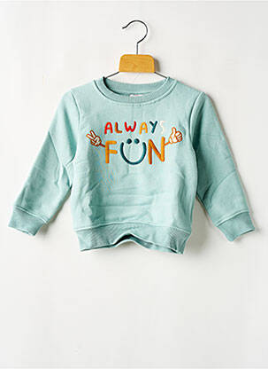 Sweat-shirt col rond bleu TAPE À L'OEIL garçon