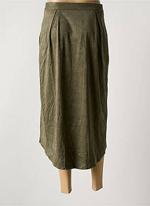 Jupe mi-longue vert SEE U SOON femme