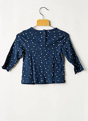 T-shirt col rond bleu TAPE À L'OEIL fille
