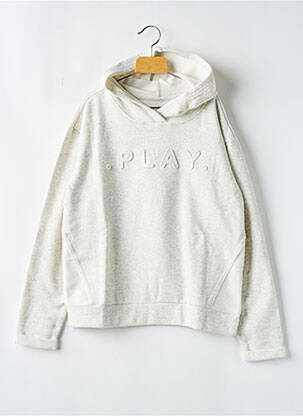 Sweat-shirt à capuche blanc ONLY PLAY fille