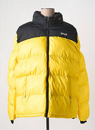 Doudoune col col montant jaune SCHOTT femme
