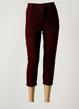 Pantacourt rouge THE KORNER femme