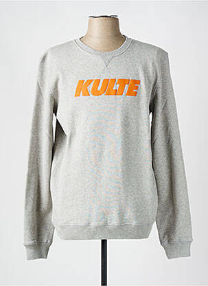 Sweat-shirt col rond gris KULTE homme
