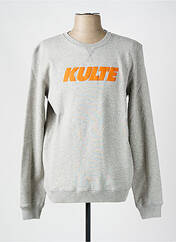 Sweat-shirt gris KULTE pour homme seconde vue