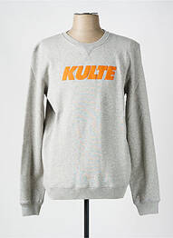 Sweat-shirt col rond gris KULTE homme