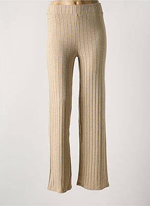 Pantalon droit beige THINKING MU femme